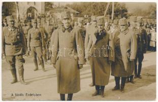 A király (IV. Károly) Erdélyben / WWI Austro-Hungarian K.u.K. military, Charles I of Austria in Transylvania. Phot. Br. Schuhmann 1916. Postkartenverlag Brüder Kohn Wien I. (B.K.W.I.) (EK)