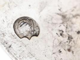 Ezüst (Ag) villák, kanalak, Dianás jelzéssel, mesterjeggyel, 336 g