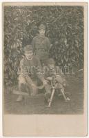 1918 Végvár, Tormac; osztrák-magyar katonák gépfegyverrel / WWI Austro-Hungarian K.u.K. military, soldiers with machine gun. photo (fl)