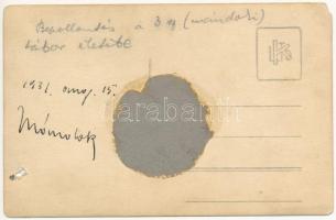 1931 Mándok, Cserkésztábor. photo (b)