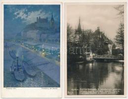 29 db RÉGI történelmi magyar város képeslap vegyes minőségben: főleg Felvidék, Kárpátalja, Vajdaság / 29 pre-1945 historical Hungarian town-view postcards in mixed quality: mostly Upper Hungarian (Slovakian), Transcarpathian and Vojvodinan