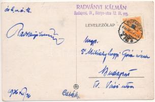 1938 Kellemes Karácsonyt! Rigler József Ede kiadása / Hungarian Christmas greeting art postcard s: K...