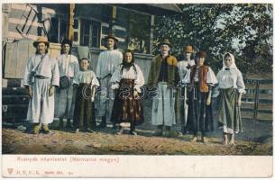 1909 Máramaros, Maramures; Rusnyák (ruszin, rutén) népviselet / Ruthenian (Rusyn) folklore from Maramures County