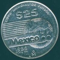 Mexikó 1985. 25P Ag "Labdarúgó VB" T:BU
