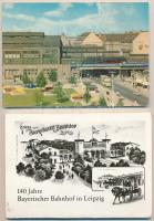 16 db MODERN vasúti motívum képeslap: mozdonyok, vonatok, állomások + 11 db képeslap tokban / 16 mod...