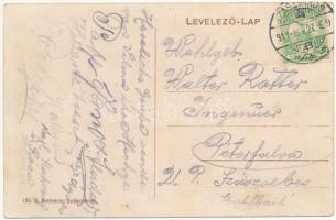 1911 Szászváros, Broos, Orastie; Eisenburger kávéház és cukrászda, Oprean Szilveszter üzlete. B. Ste...