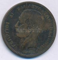 Görögország 1882A 10l Cu I. György T:F Greece 1882A 10 Lepta Cu George I C:F Krause KM#55