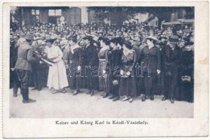 1918 Kézdivásárhely, Targu Secuiesc; Kaiser und König Karl in Kézdi-Vásárhely / IV. Károly látogatása / WWI K.u.K. military, Charles I of Austria visits Targu Secuiesc (EK)