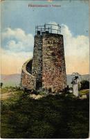 1915 Pécs, kilátótorony a Tubesen (kis szakadás / small tear)