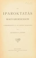 Szterényi József: Az iparoktatás Magyarországon. A kereskedelemügyi m. kir. minister megbízásából. Bp., 1897., Persti Könyvnyomda Rt., 795 p. Szövegközti fekete-fehér képekkel illusztrált. Átkötött félvászon-kötés, kopott borítóval, a gerincen sérüléssel, de belül jó állapotban.