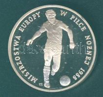 Lengyelország 1987. 500Zl Ag "Labdarúgó EB" T:PP