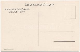 Budapest XIV. Téli sport az Állatkertben. Budapest Székesfővárosi Állatkert reklámlapja. Jégpálya, s...