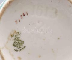 1915 Altrohlau világháborús propaganda bögre, II. Vilmos arcképével, jelzett, pattanással, m: 9,5 cm