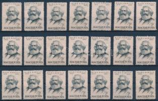 1953 Karl Marx 21 db bélyeg (42.000)