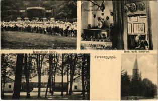 1937 Farkasgyepü, Országos gyermekvédő liga Vass József üdülő telepe, igazgatósági épület, Magyar szoba, belső, római katolikus templom. Hangya kiadása