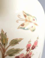 Zsolnay pillangó mintás váza. Jelzett, hibátlan, m: 34 cm