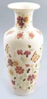 Zsolnay pillangó mintás váza. Jelzett, hibátlan, m: 27 cm