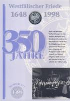 Németország 1998. 10M Ag "Wesztfáliai béke" + 10M Ag "Hildegard von Bingen" nagy...