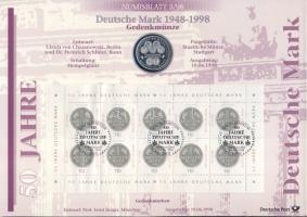 Németország 1998. 10M Ag "Frank Alapítvány" + 10M Ag "50 éves a Német Márka" nag...