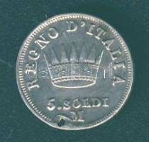 Olasz Államok/Napoleon Királysága 1813M 5S Ag T:3/3+ ly