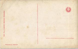 Román népviselet / Romanian folklore. Edit. Tip. si Librariei diecezane Caransebes (Karánsebes) (EK)