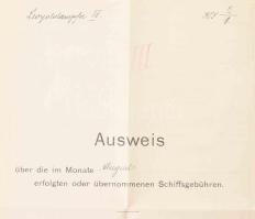 1914 S.M. Dampfer IX (ex Baron Call) osztrák magyar szállító hadihajó Az augusztus hónapban felmerül...