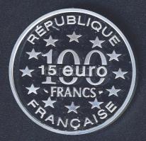 Franciaország 1997. 100Fr/15€ Ag "Írország-Rock of Cashel" T:PP Csak 20.000db! E...