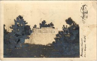 1925 Pécs, Dömör-kapui kilátó. dr. Gebauer Miklós c. apát, pápai kamarásnak küldött levél. Hegyessy Zoltán photo (EK)