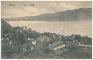 1910 Báziás, Telep részlet, Szerb ortodox kolostor. A. Mühsammer kiadása / general view with Serbian Orthodox monastery (fl)