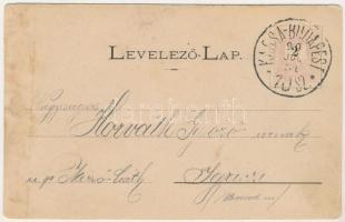 1899 (Vorläufer) Tátra, Magas-Tátra, Vysoké Tatry; Üdvözlet a Központi Kárpátokból. Kilátás a Nagysz...