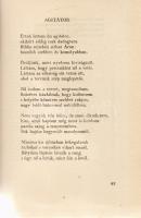 Nagy László:
Tűnj el fájás. Versek.
(Budapest), 1949. Hungária Könyvkiadó N. V. (Hungária Hírlapny...