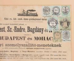 1873 Az Első cs. kir. szab. Duna-gőzhajózási Társaság helyi szemályszállító menetek megújítását kihi...
