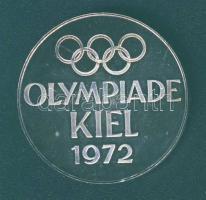 NSZK 1972. Olimpia - Kiel Ag (1000) emlékérem 15g T:PP
