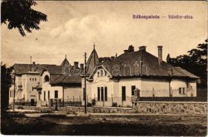 Budapest XV. Rákospalota, Sándor utca, villák. Vasúti Levelezőlapárúsítás (fa)