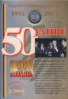 Németország 2001. 10M Ag "Katharinenkloster" + 10M Ag "50 éves az Alkotmánybíróság&qu...