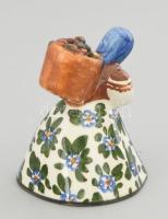 Gorka Géza (1895-1971): Kis Erzsi figura. Keramos Rt .Nógrádverőce. Mázas kerámia, kézzel festett, j...