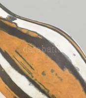 Gorka Lívia (1925-2011): Váza. Mázas kerámia Jelzett, hibátlan m: 17 cm 18x13 cm