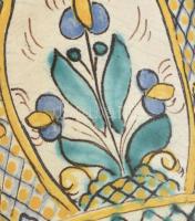 Gorka Géza (1894-1971): Habános váza. Korongozott cserép, csontszínű, repesztett (ún. Bidtel) alapmá...