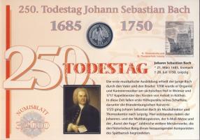 Németország 2000. 10M Ag "Német egység" + 10M Ag "Johann Sebastian Bach" nagyala...