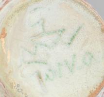 Gorka Géza (1894-1971): Repesztett mázas váza, Jelzett hibátlan m: 12 cm