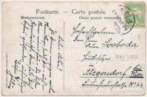 1909 Újjózseffalva, Józseffalva, Iosifalva, Iosifalau (Temes, Timis); Knaben-Capelle aus Temes-Józse...