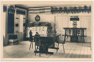 Szászorbó, Urwegen, Garbova Saseasca; Odaie saseasca / Sächsische Bauernstube / Szász parasztház belseje / Transylvanian Saxon peasant house, interior. Foto orig. J. Fischer, 1937.