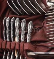 Hat személyes evőeszköz készlet díszdobozban új állapotban