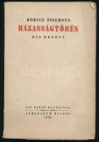 Móricz Zsigmond: Házasságtörés. Kis regény. Bp., 1923, Athenaeum, 125+3 p. Első kiadás. Fáy Dezső fekete-fehér szövegközti rajzaival illusztrált. Kiadói papírkötés, kijáró lapokkal.