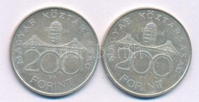 1994. 200Ft Ag "Deák" (2x) T:XF Adamo F13.1