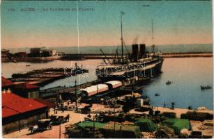 Algiers, Alger; Le courrier de France / port, steamship