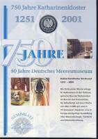 Németország 2001. 10M Ag "Katharinenkloster" + 10M Ag "50 éves az Alkotmánybíróság&qu...