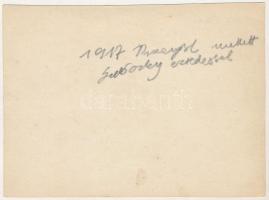 Első világháborús osztrák-magyar tisztek az ezredessel Przemysl mellett, csoportkép / WWI K.u.k. mil...