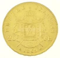 Franciaország / Második Császárság 1869BB 20Fr Au "III. Napóleon" Strasbourg (6,46g/0.900)...