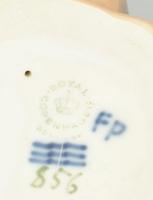 Royal Denmark porcelán kutya, kézzel festett, jelzett, hibátlan 19,5 cm